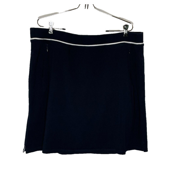 Talbots Pants - Talbots Navy Skort with White Piping